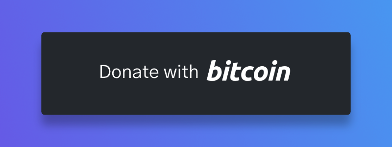 Donate with bitcoin